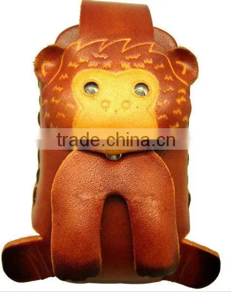 wholesales animal shaped genuine leather coin purse/ wallet handmade leather coin purse customized leather coin purse
