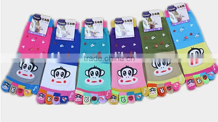 Women's five toe socks,Rilakkuma toe socks, lovey cartoon toe socks
