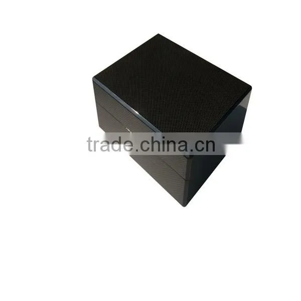 Custom made carbon fiber finishing 8 slots luxury wooden watch box