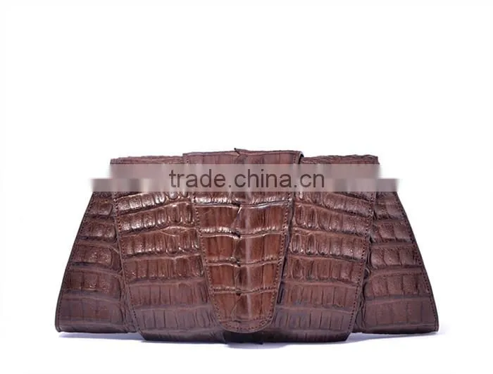 genuine crocodile leather handbag handmade women purses clutch bag wholesale