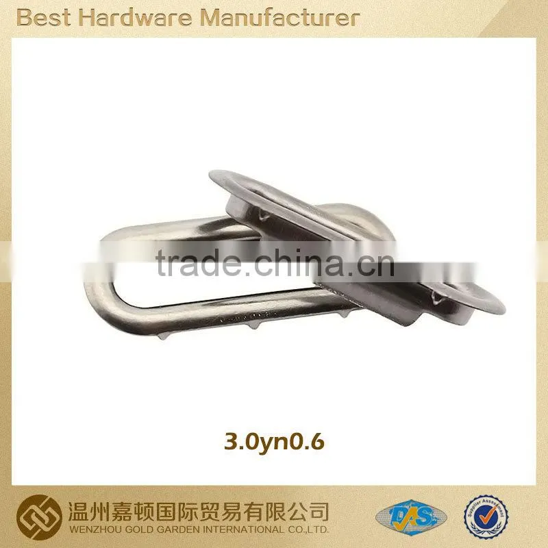 Metal Gunmetal Brass Oval Shape Eyelet