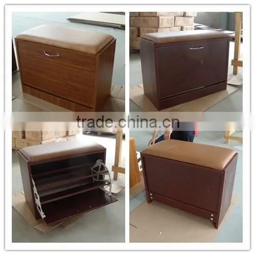 melamine one door Cherry with matress shoe cabinet