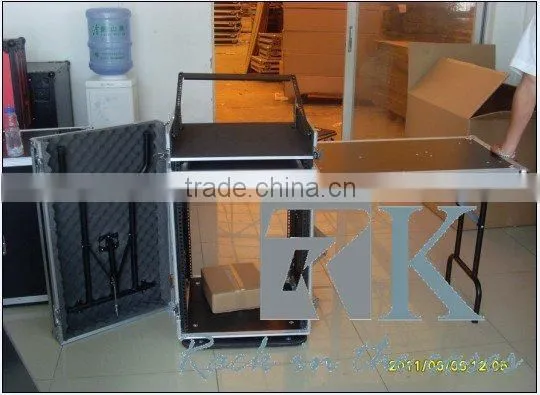 DJ Workstation - RKCCR16UDJR Workstation 16u Rackmount Twin Table Flight Case