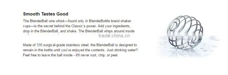 Classic Loop Top Shaker Bottle, Clear Black, 500ml