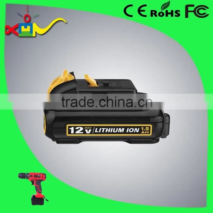 deep cycle li ion10.8v lithium ion battery for dewalt power tool