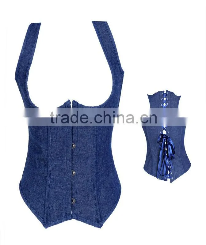 Much beautifull hot women sex blue corset in top selling 2013