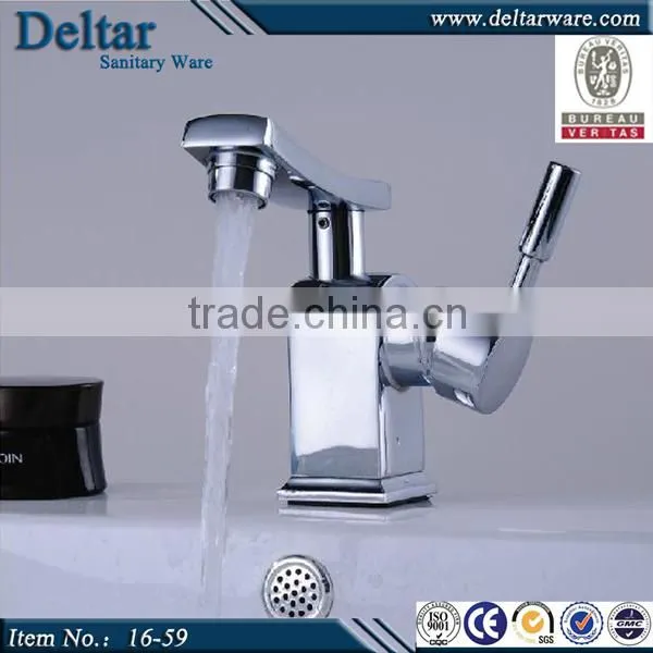 kaiping supplier gold plated bathroom faucet , gold waterfall basin tap