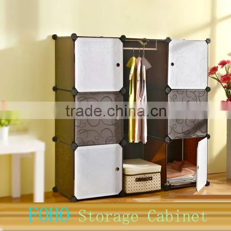 2015 Easy Assembled Modern DIY plastic shelf for cloth