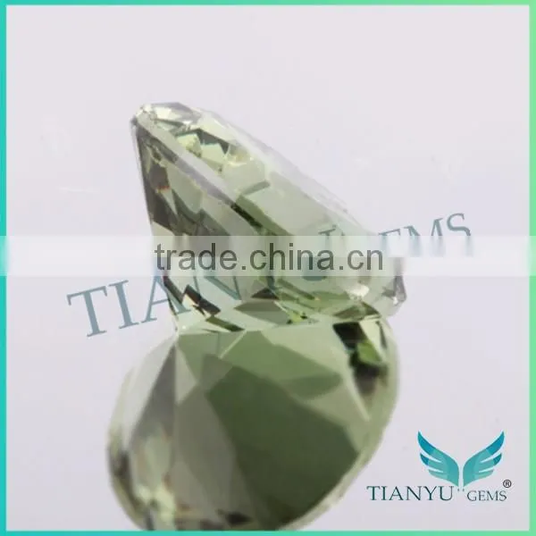 Factory wholesale price round shape 149# light green spinel
