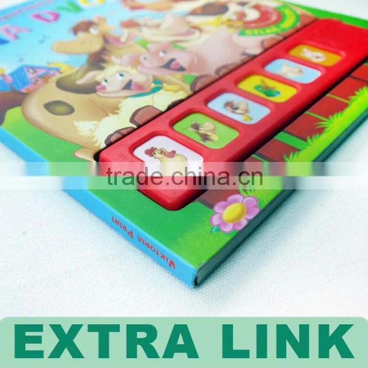 children's sound book with buttons ,sound bar,sound board