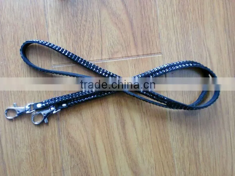 Wristlet Rhinestone Lanyard With Keychain