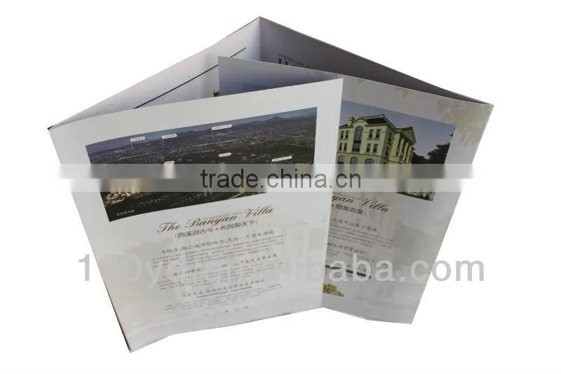Promotional 4 folders leaflet printing