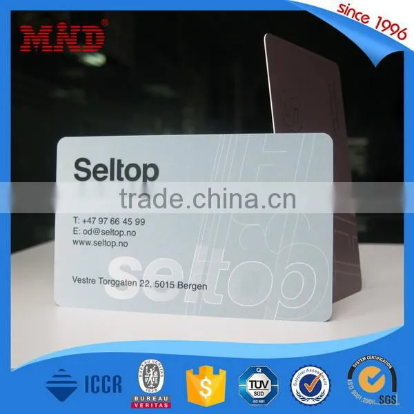 MDP62 Plastic PVC Business ID Card Printing ISO Card Transparent Business Cards Wholesales