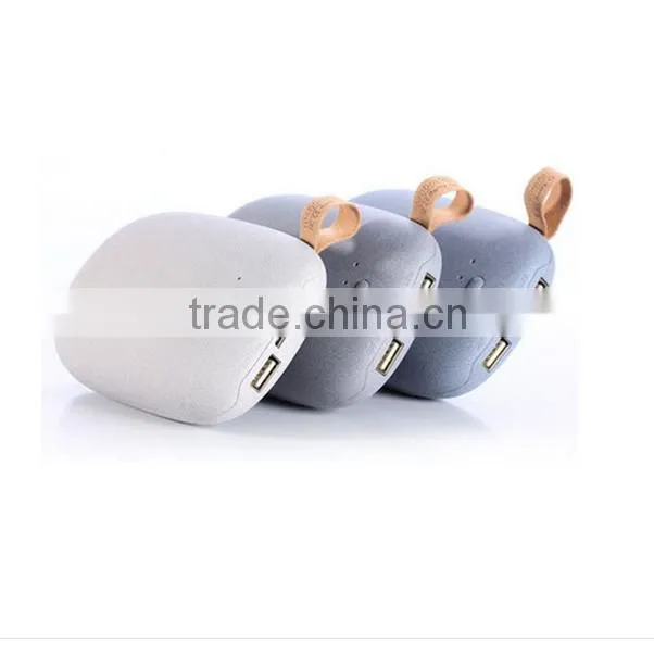 Hot Unique Stone Series Cobblestone Shape 10400mAh Power Bank ABS+Li-ion Battery Cells For iPhone For Samsung