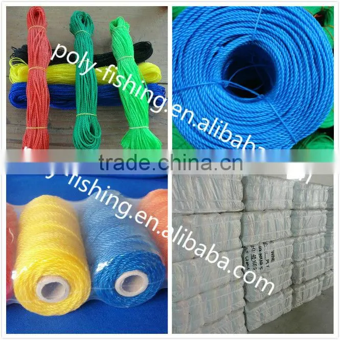4 strands braided Polyethylene rope