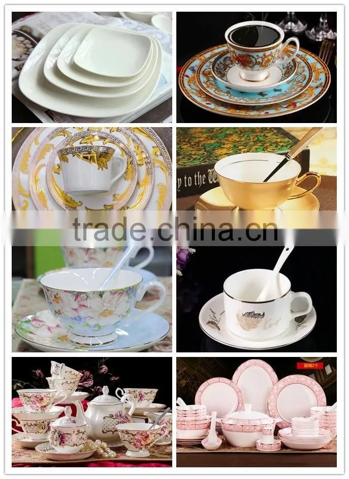 60 PCS square/round bone china Dinner Set, square plates, bone china dinnerware sets