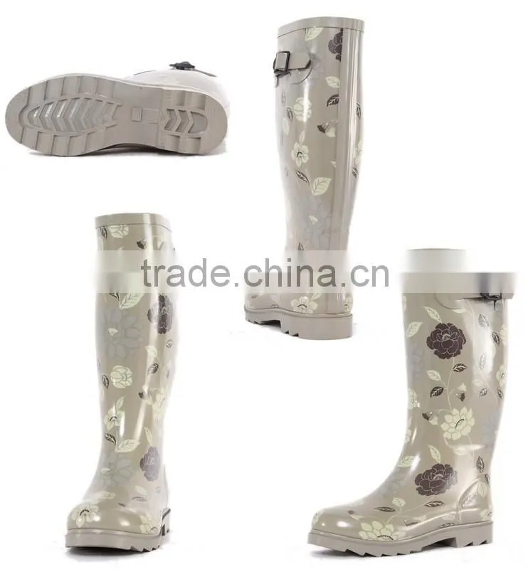 2017 spring summer fashion waterproof rubber rain boots cheap rain shoes for women