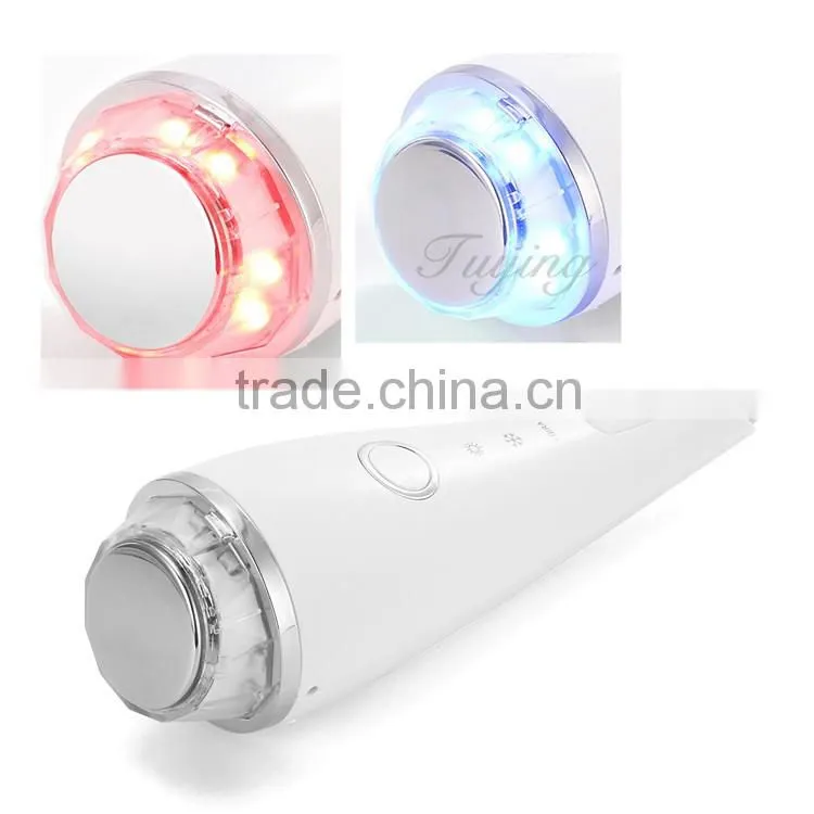 Warm and cold photon LED Vibration facial care beauty machine