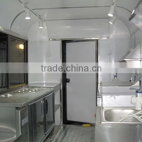 Spacious galvanized sheet JX-FS400B, mobile food cart for sale