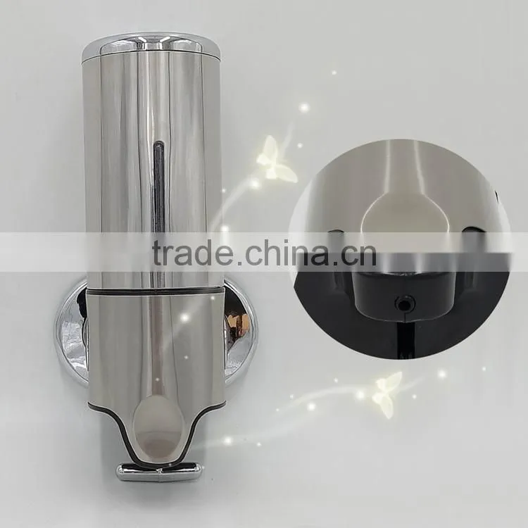Refillable Wall Mounted Stainless Steel Liquid Soap Dispenser