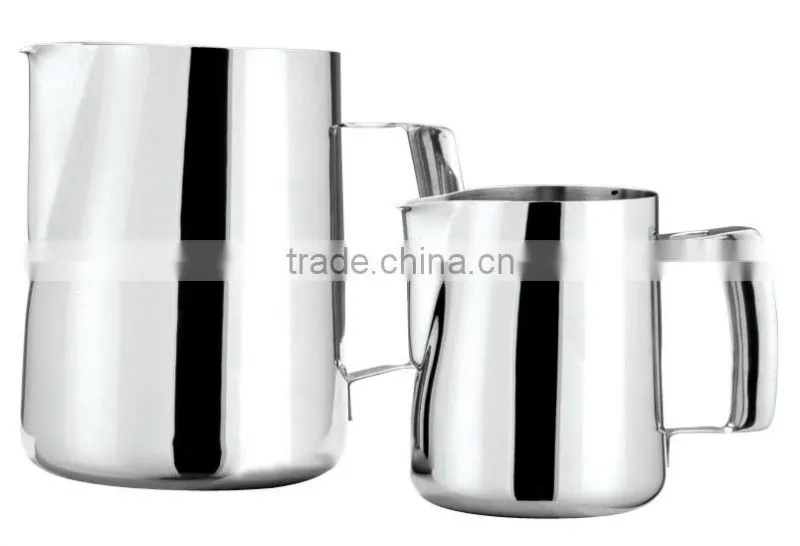 FDA drinkware milk pitcher with tube handle