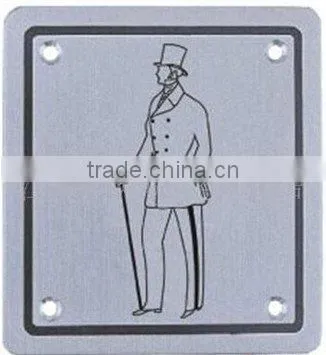 hazard hanging metal sign