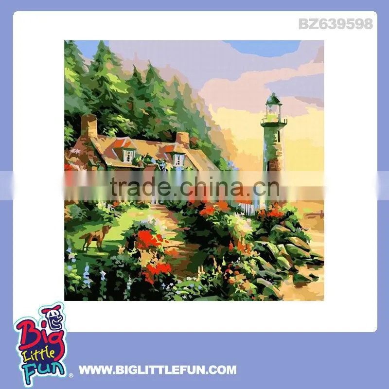 DIY oil painting by numbers painting toy