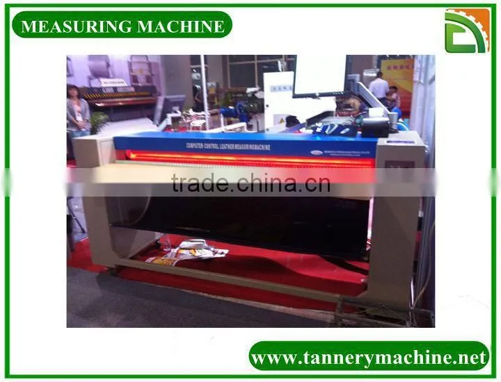 wet blue or finished dry leather stainless steel finish leather measuring machine