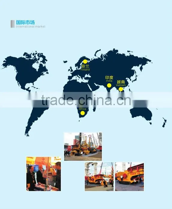 Full hydraulic rock drill mounted on excavator AH140