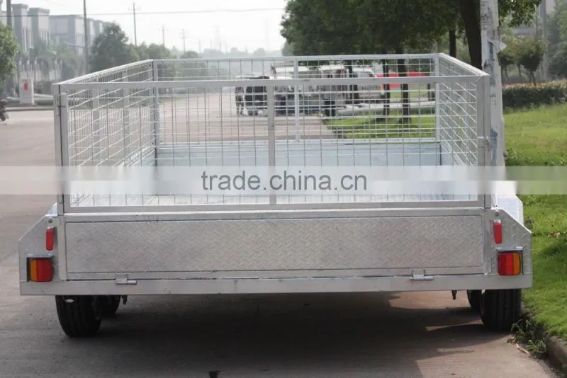 Hot selling weled tandem cage trailer 10x6/12x6