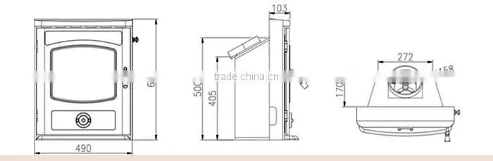 Factory direct selling indoor wood stove/wood stoves with water boiler and door with galss