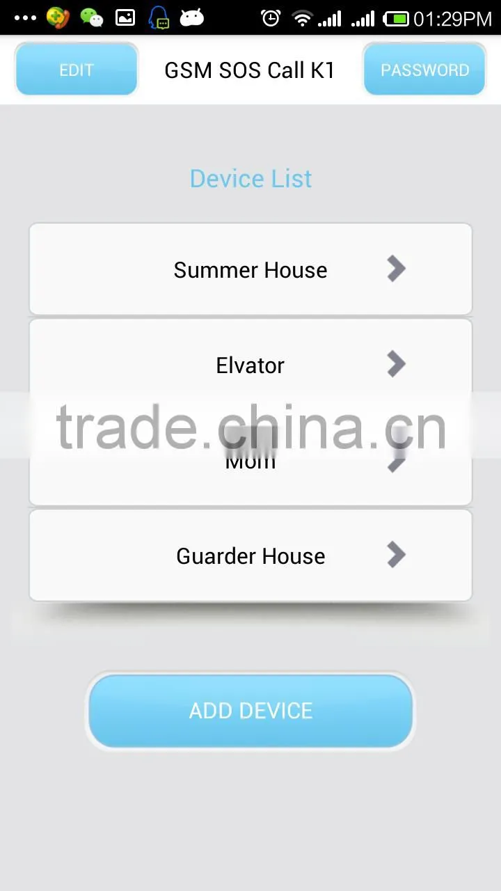 elderly care Emergency Call alarm System gsm auto dialer