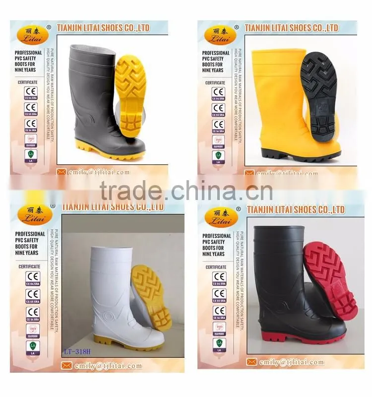 cheap long pvc rain boots for women