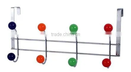 Store More Over The Door 8 Hook Organizer Rack, 4 different colors beads