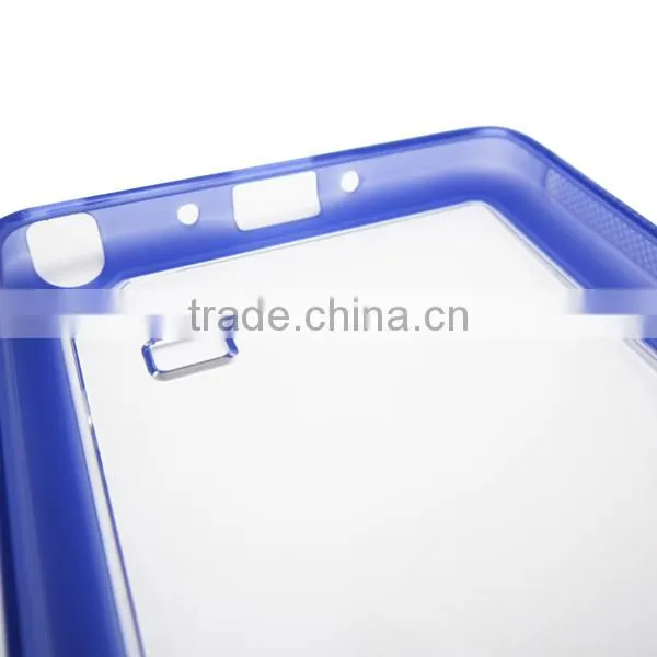 Multicolor frame transparent cover, TPU protective phone case for Samsung Note4