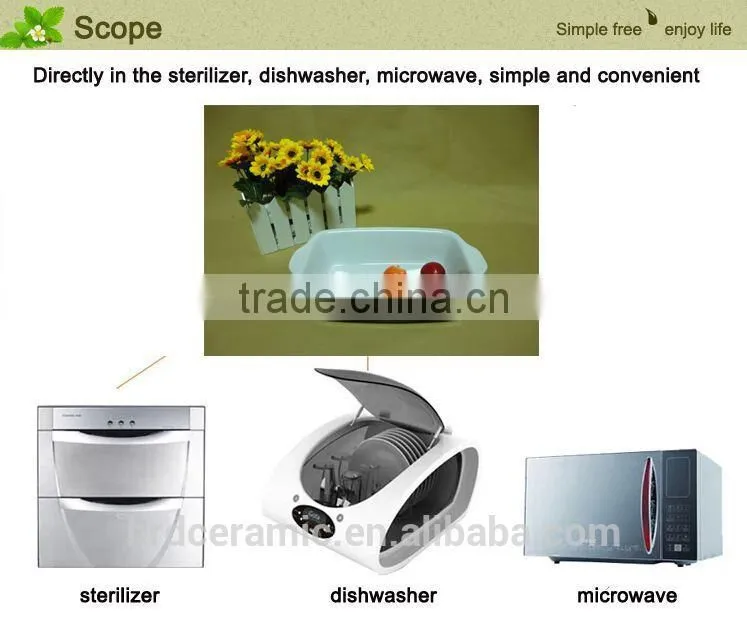 KITCHEN WARE CERAMIC BAKEWARE with handle