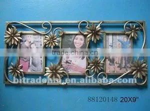 photo frame with metal flower