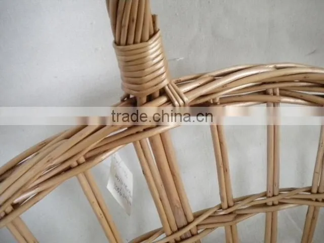 Hand woven willow wicker wedding fruit basket for decoration