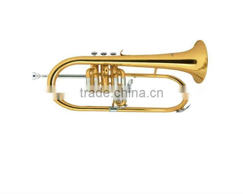 Silver plated cheap marching trumpet in Bb key