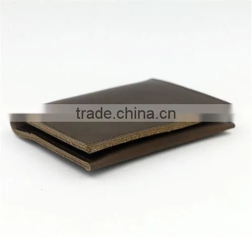 Genuine Leather Simple Handmade Men Wallet Bifold Purse Credit Card Billfold