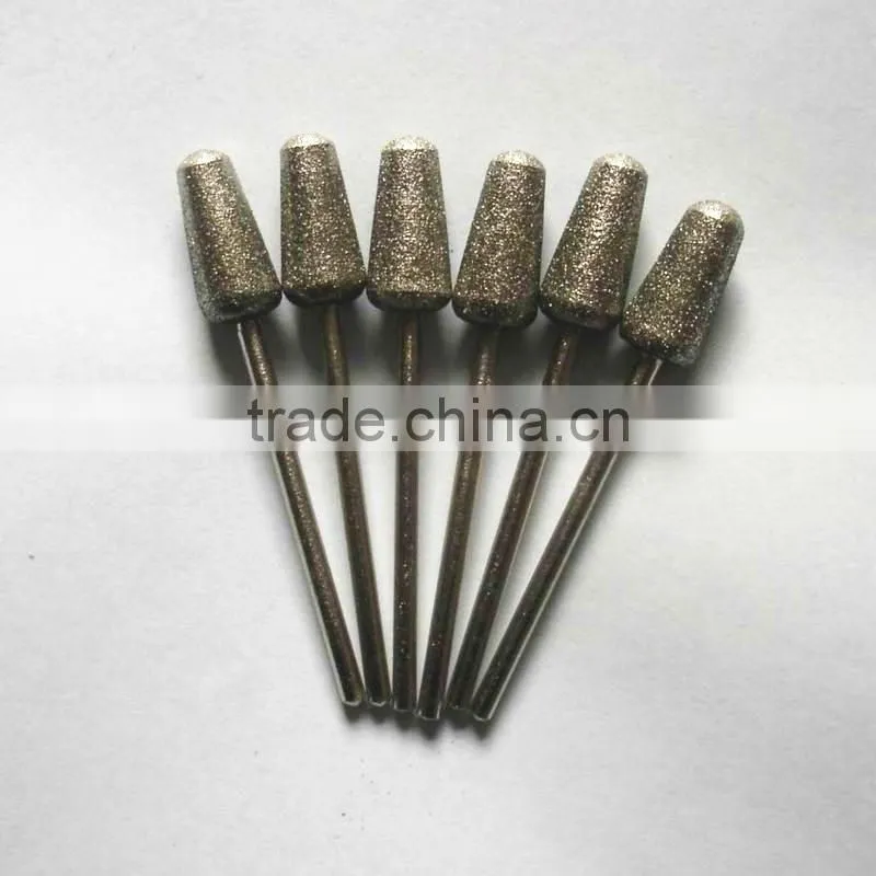 Diamond carving burr pear shape large head diameter