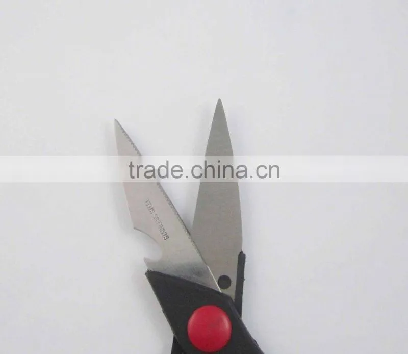 Hot-selling Black Color Handle Kitchen Utility Scissors