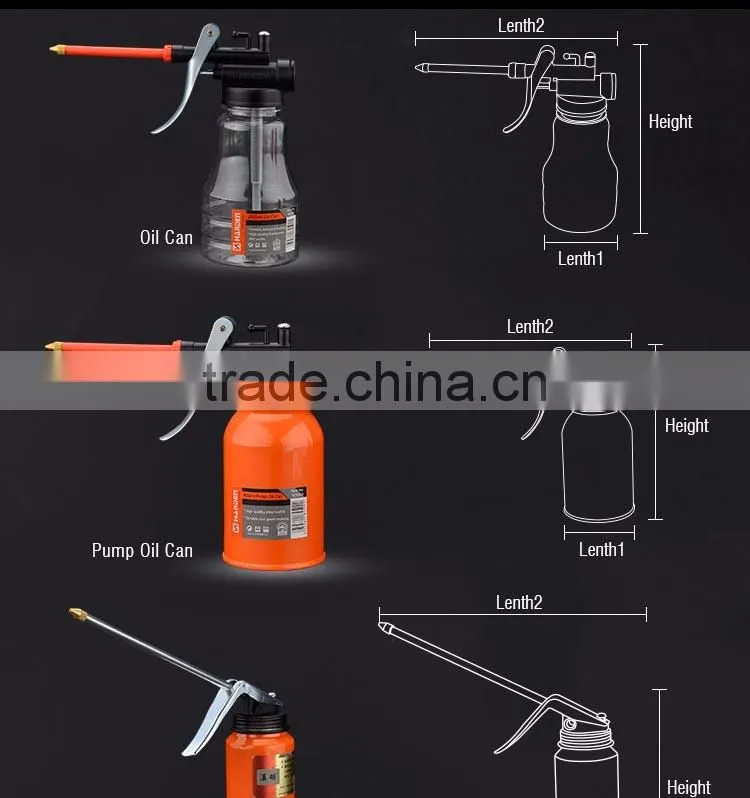 Environmental-friendly PET olier oil can Flexible metal spout oil can