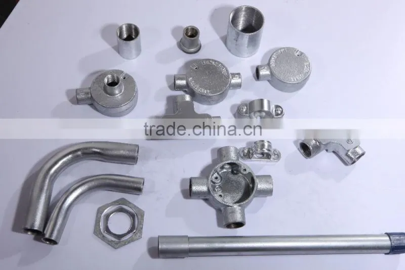 20mm electrical conduit fittings for galvanized iron pipe