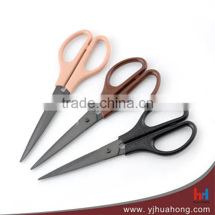 Stainless steel stationery scissors,school scissors with non-stick coating blade (HA-50B)