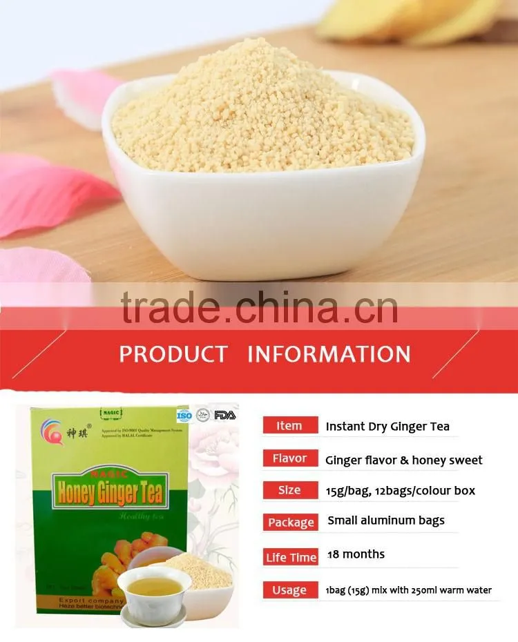 FTA approved Ginger Honey Tea, Ginger Lemon Tea, Red Dates Ginger Tea