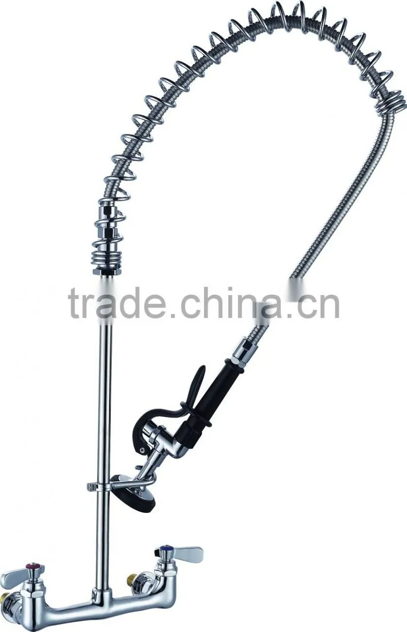 2016 Chrome Commercial Style Pot Filler Kitchen Faucet with Rre Rinse Spray