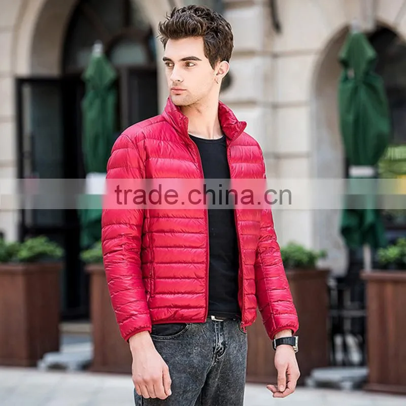 2017 Fashion Winter Jacket Foldable Ultra Light Man Down Jacket