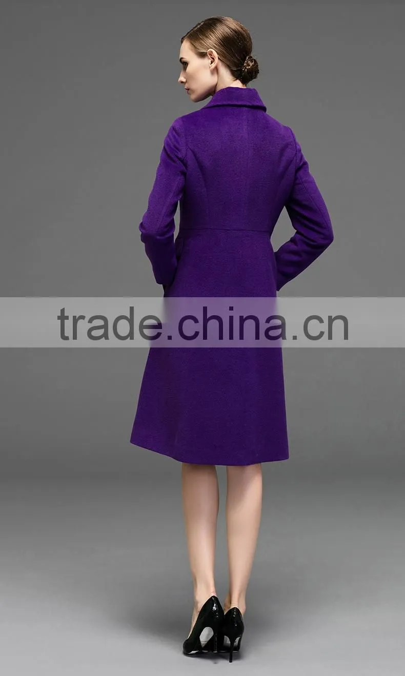 Made To Measure Women's Warm Winter Wool Overcoat Long Coat Fashion Outwear