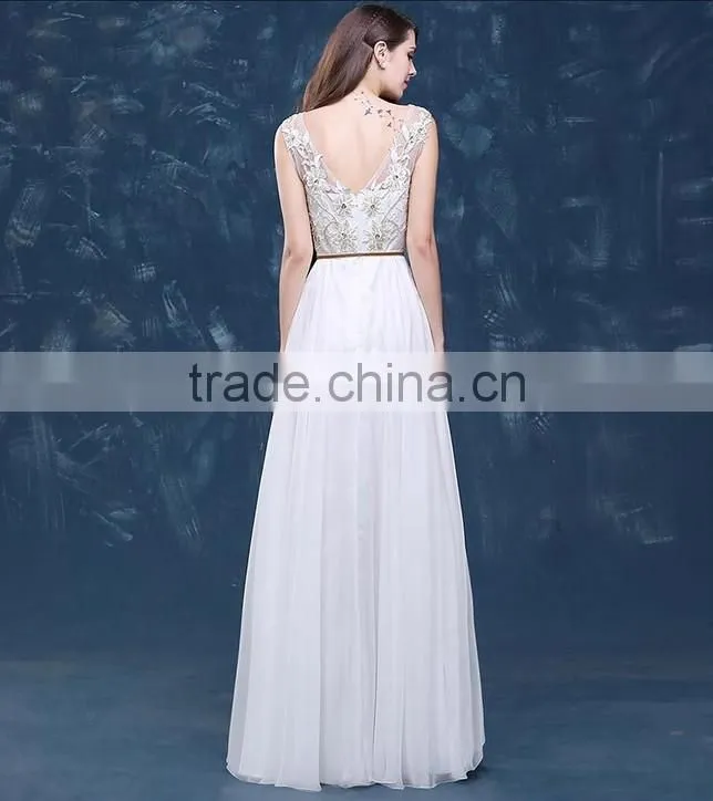 one piece style chiffon beautiful lady fashion dress